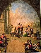 Francisco Bayeu Charity of Saint Elladius of Toledo USA oil painting artist